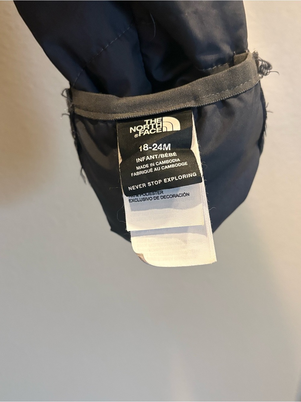 The North Face Kids Navy Blue Puffer Jacket - Picture 3 of 4